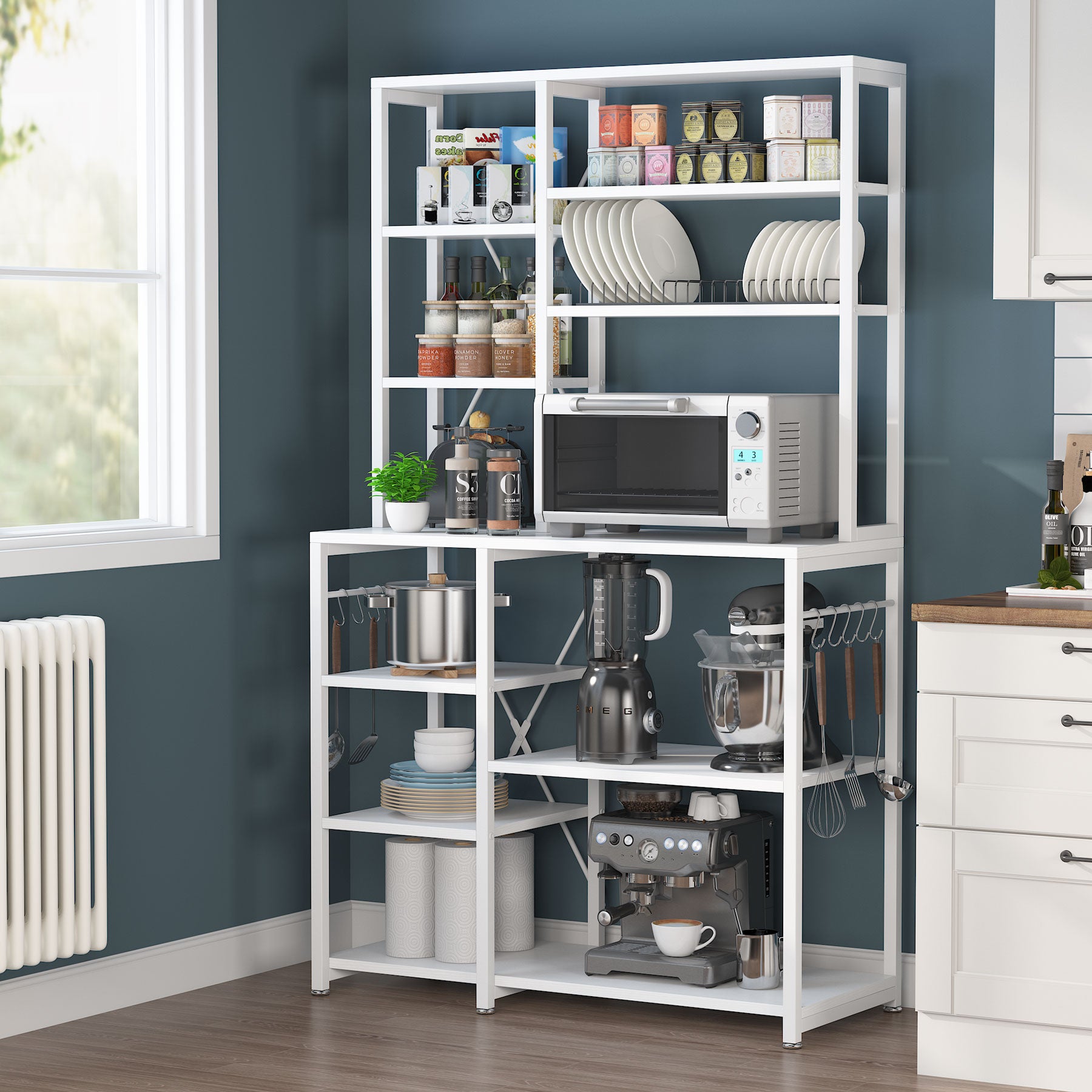 Kitchen Baker's Rack, 10-Tier Kitchen Utility Storage Shelf