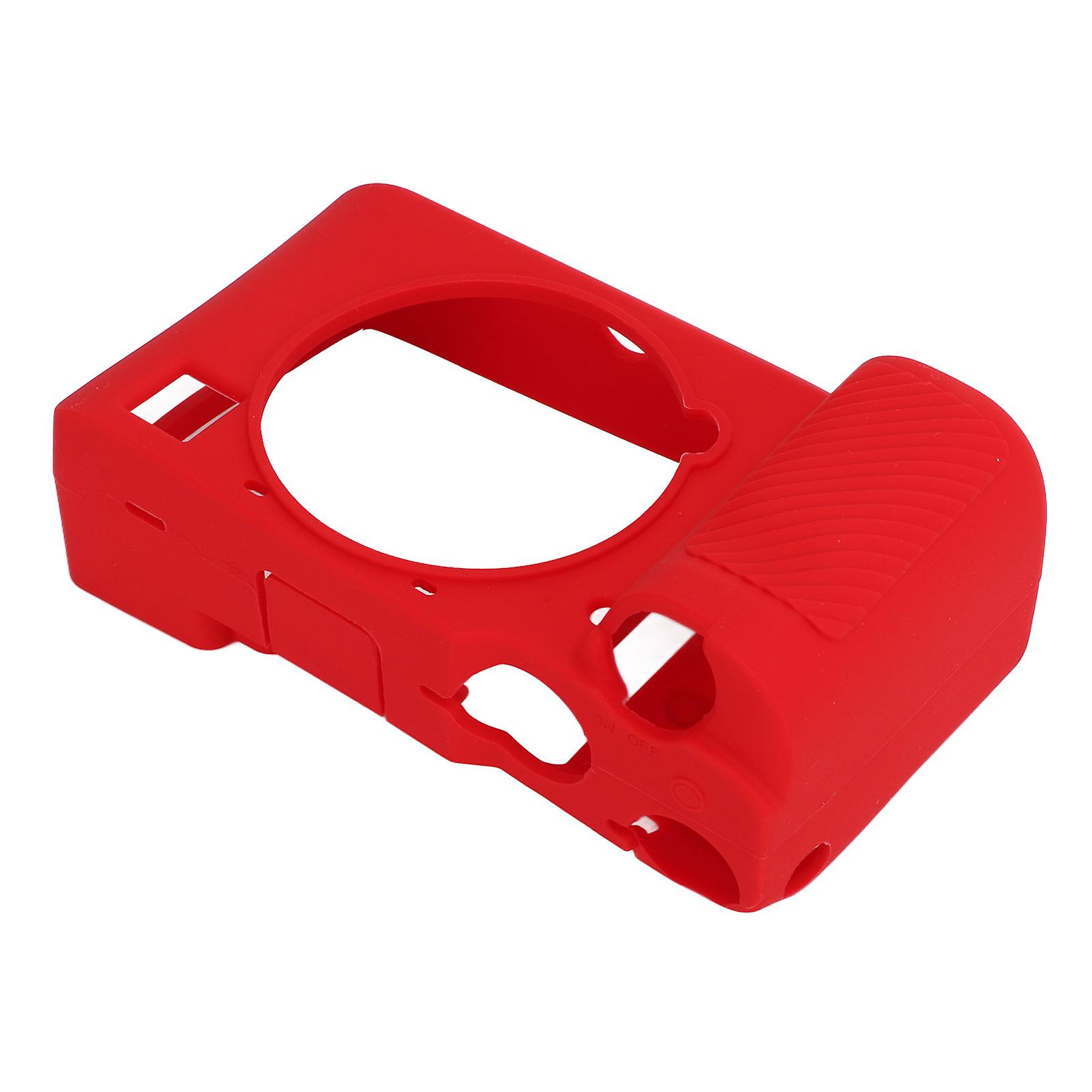 Camera Housing Case Soft Silicone Skin Housing Protective Cover For Sony A7c Protectionred