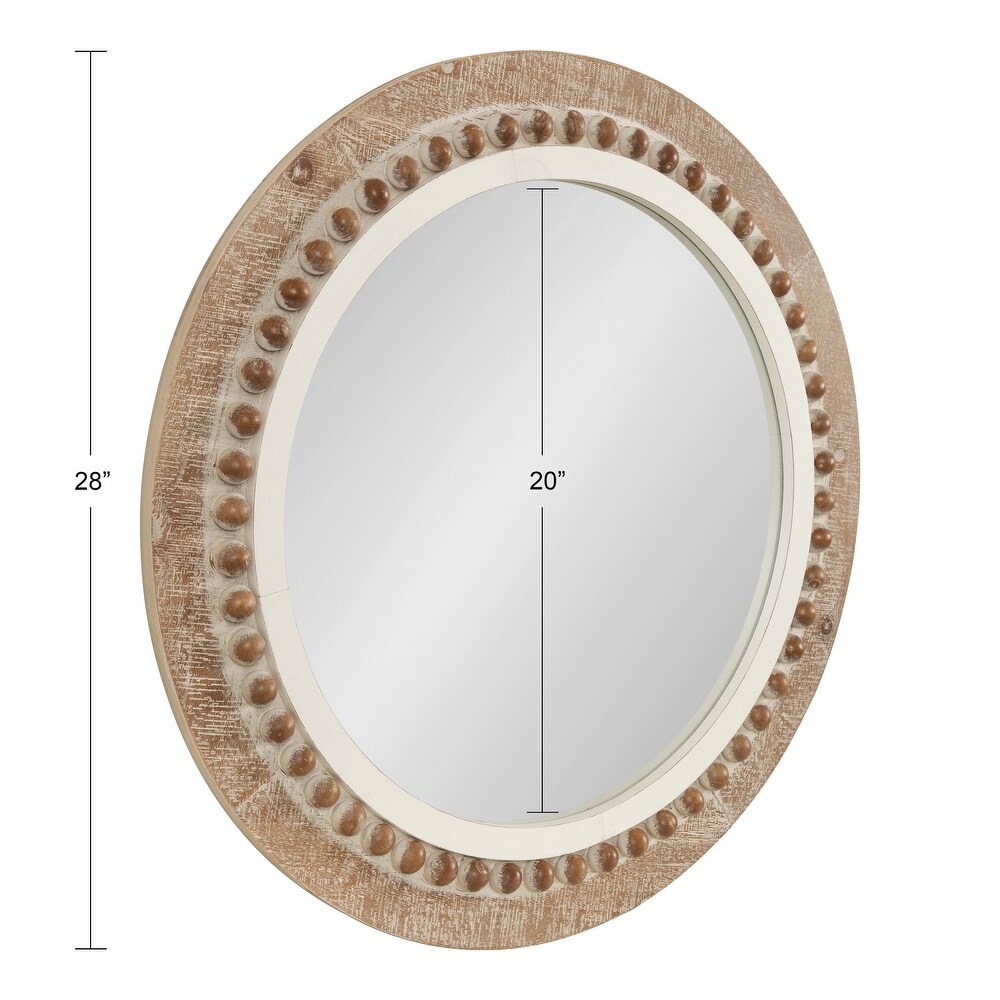 Kate and Laurel Maddigan Wood Framed Wall Mirror   28\