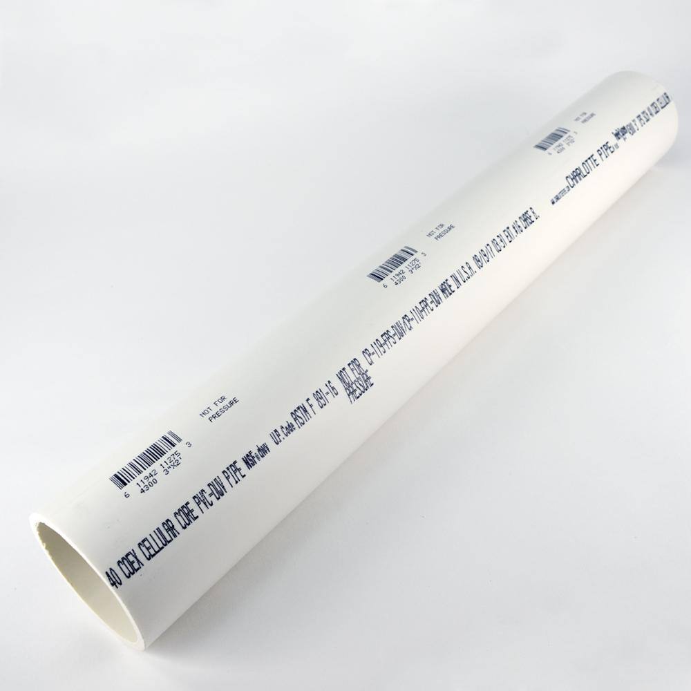 Charlotte Pipe 3 in. x 2 ft. DWV Schedule 40 Foam Core Pipe PVC 04300  0200