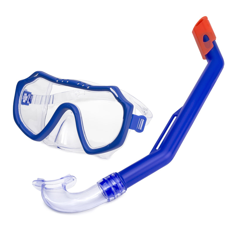 SWIM MASK/SNORKEL DLX IN