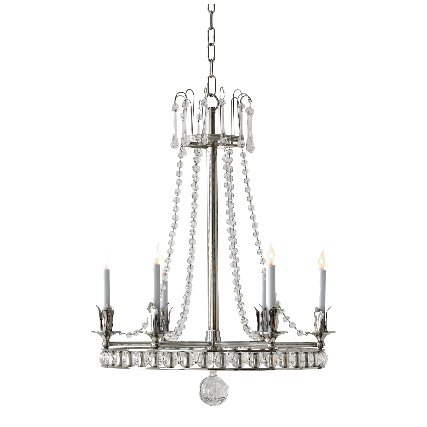 Regency Medium Chandelier in Various Colors