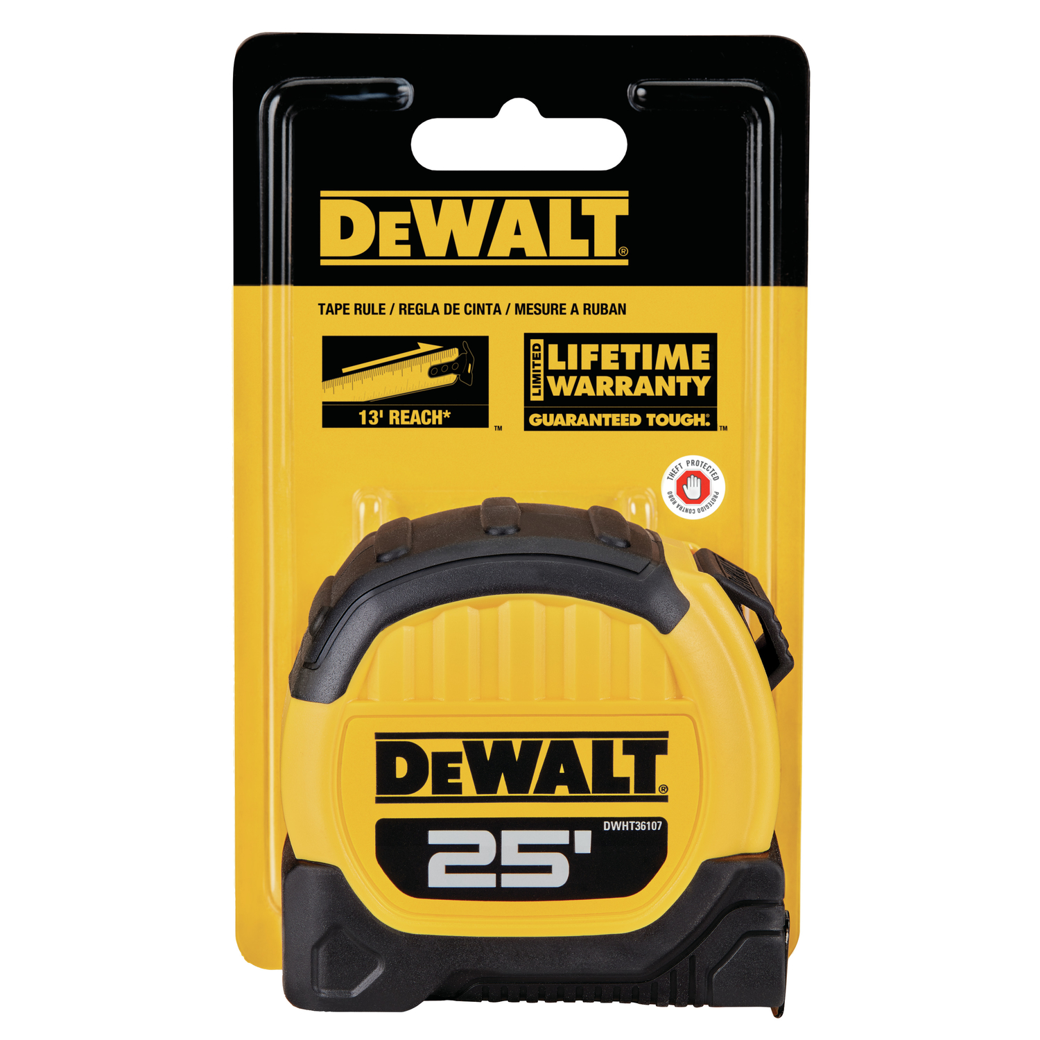 DeWalt 25 ft. L X 1.125 in. W Tape Measure 1 pk