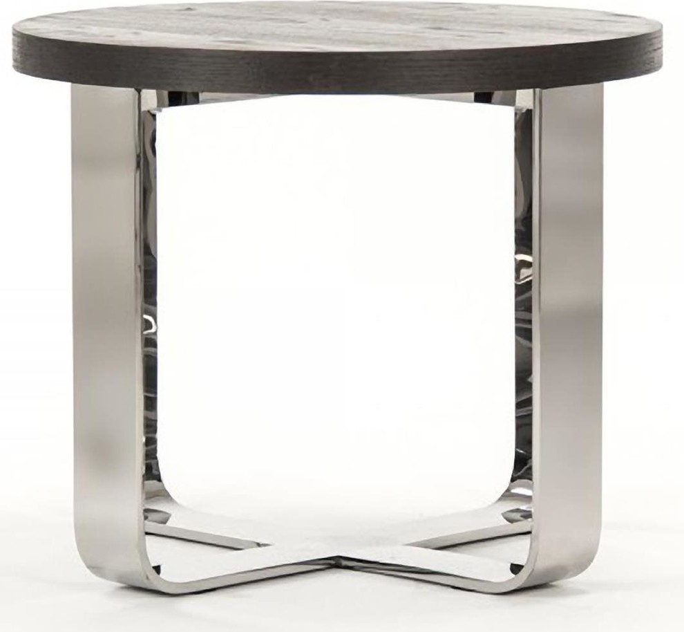 Side Table CROIX Ebony Silver Black   Contemporary   Side Tables And End Tables   by EuroLuxHome  Houzz