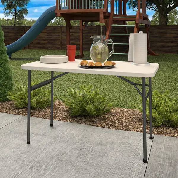 Cosco 4' Straight Folding Utility Table