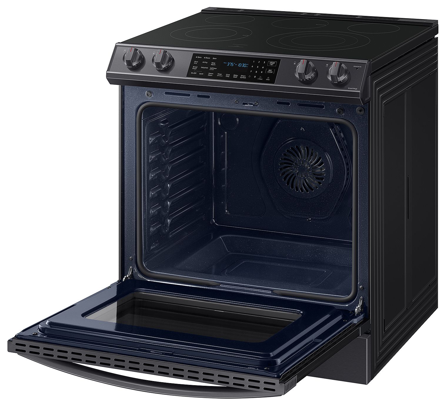  ADA 6.3 Cu. Ft. Fingerprint Resistant Black Stainless Steel Convection Slide-In Electric Range With Air Fry