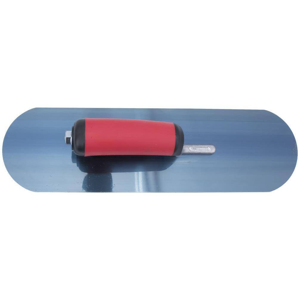 MARSHALLTOWN 14 in. x 4 in. Blue Steel Pool Trowel-Resilient Handle PT144BR