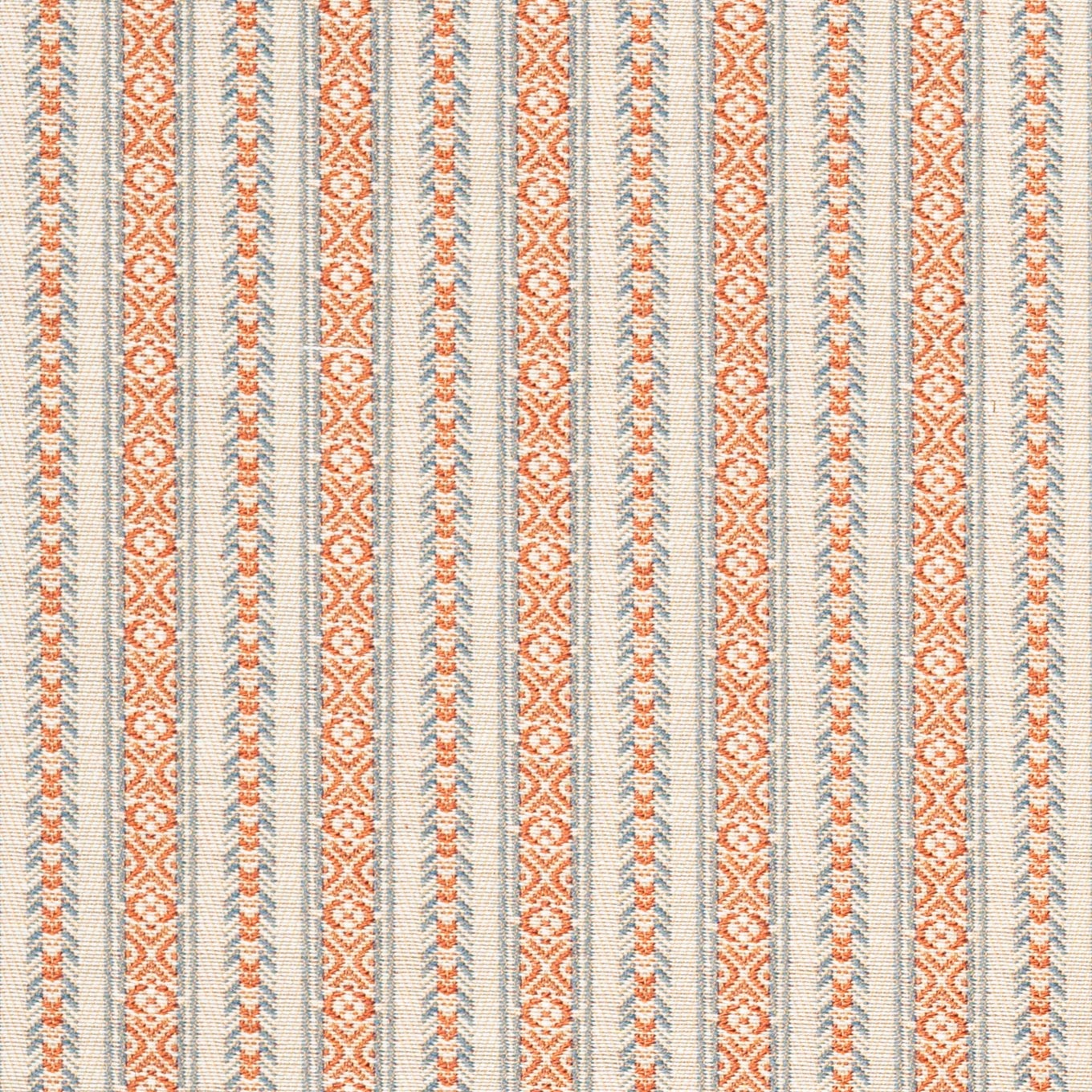 Susan Deliss, Ticking in Burnt Orange/Swedish Blue