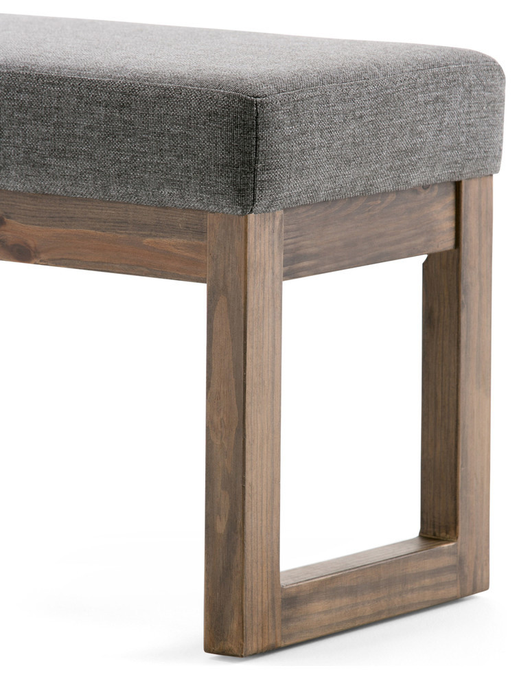 Milltown Contemporary Ottoman Bench   Transitional   Footstools And Ottomans   by VirVentures  Houzz