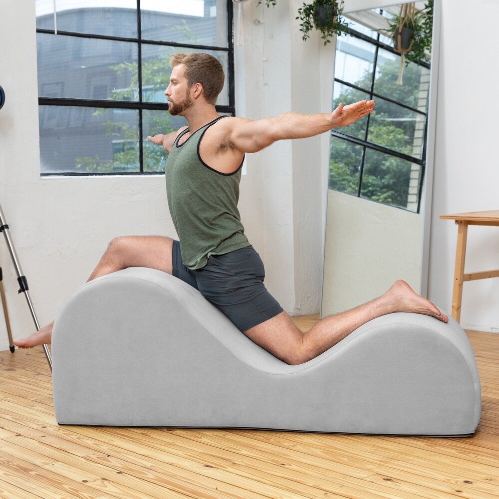 Avana Luvu Lounger   Chaise Lounge Chair for Yoga  Exercise  Stretching  Massage and More   High Density Foam Core