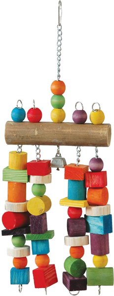 Caitec Featherland Paradise Bamboo Log Bird Toy