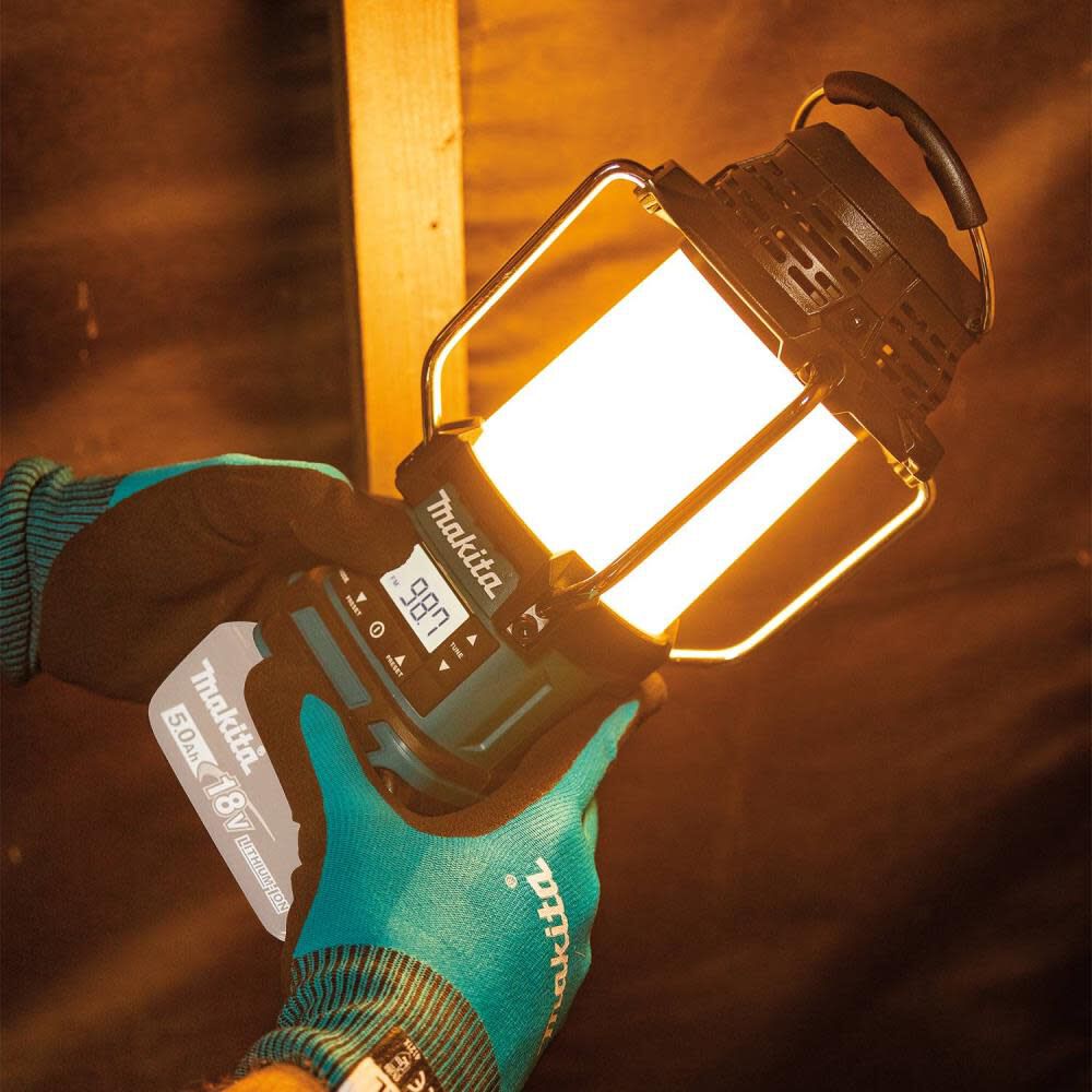 Makita 18V LXT Lantern with Radio Cordless Bare Tool XRM12 from Makita