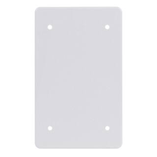 Commercial Electric White 1-Gang Non-Metallic Weatherproof Blank Cover WBC100PW