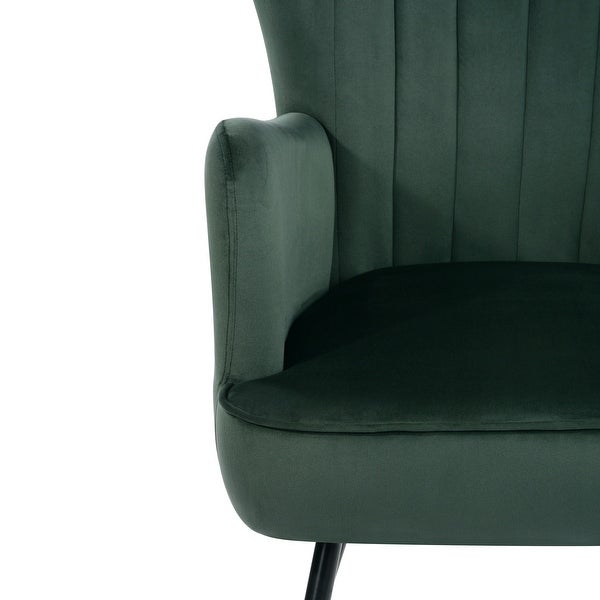 Homylin 26.4'' Wide Velvet Wingback Accent Chairs for Living Room