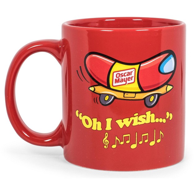 Toynk Oscar Mayer Hot Dog Logo Ceramic Coffee Mug Holds 16 Ounces