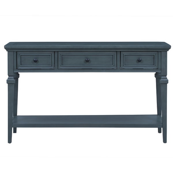 Classic Retro Style Console Table with Three Drawers