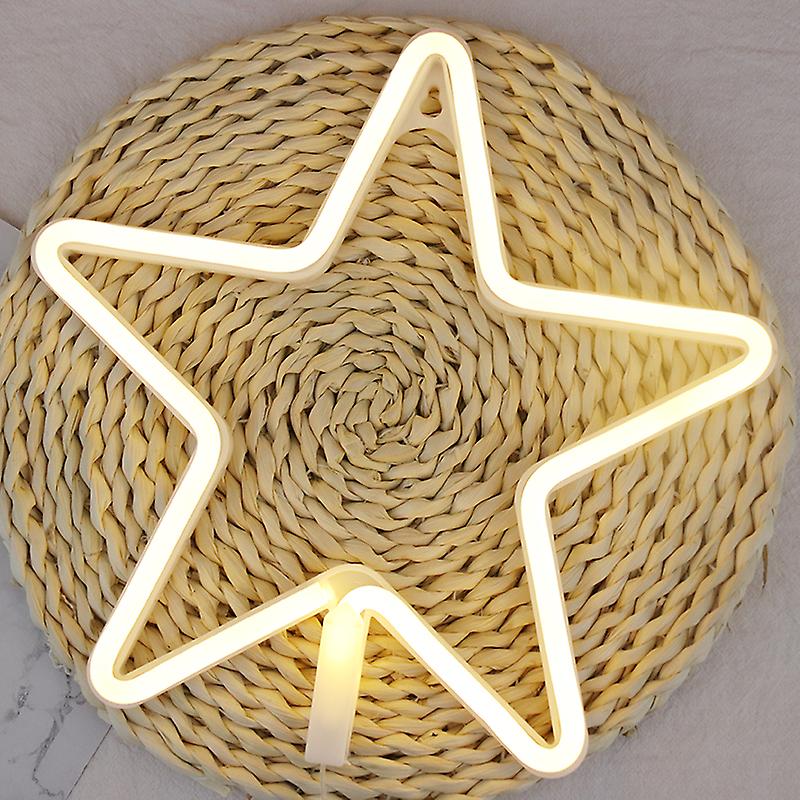 Led Neon Light Sign Moon Star Night Light Xmas Wedding Party Holiday Kids Room Home Decorations Neon Lamp