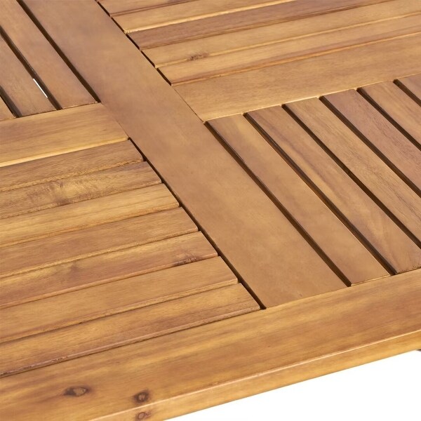 Outdoor acacia wood Rectangular dining table，for patio，garden