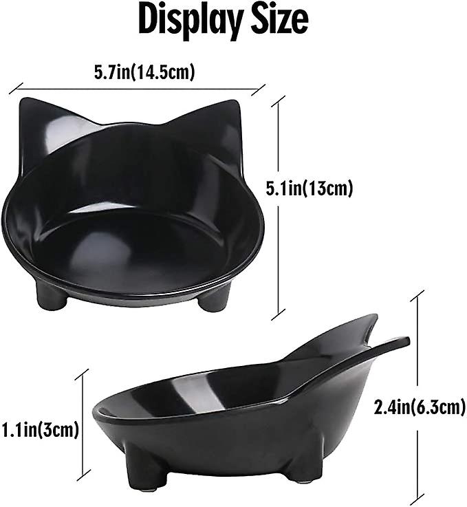 Cat Bowls Non Slip Cat Food Bowls，pet Bowl Shallow Cat Water Bowl To Stress Relief Of Whisker Fatigue，dog Bowl Cat Feeding Wide Bowls For Puppy Cats S