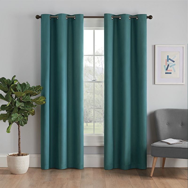 eclipse Microfiber Blackout 1-Panel Window Curtain