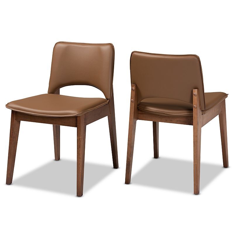 Baxton Studio Afton Dining Chairs 2-piece Set