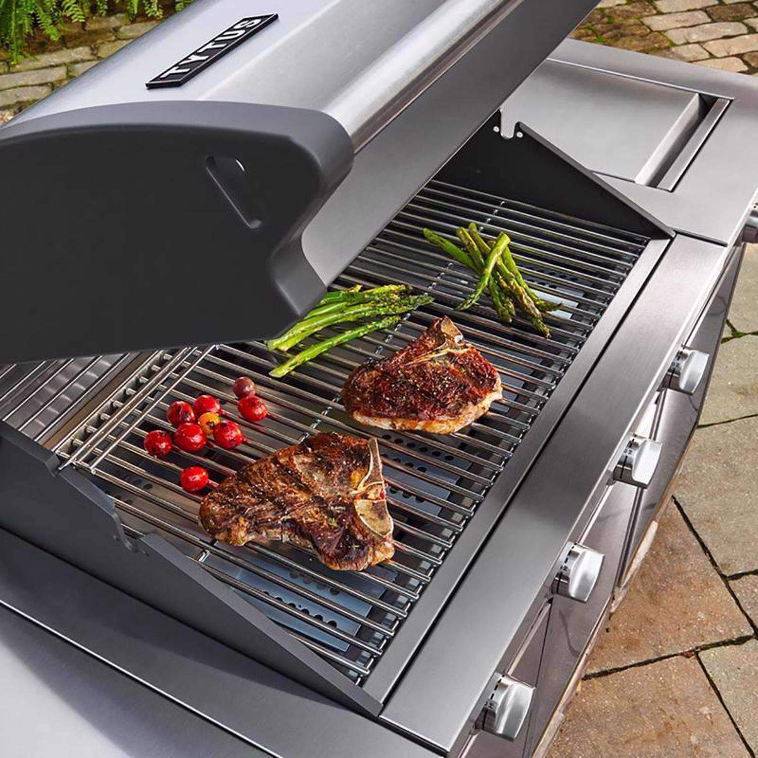 TYTUS 4 Burner Liquid Propane Grill Silver