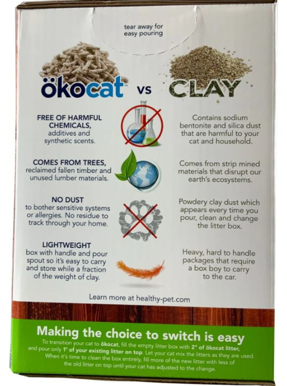 Okocat Dust Free Non-Clumping Paper Pellet Litter