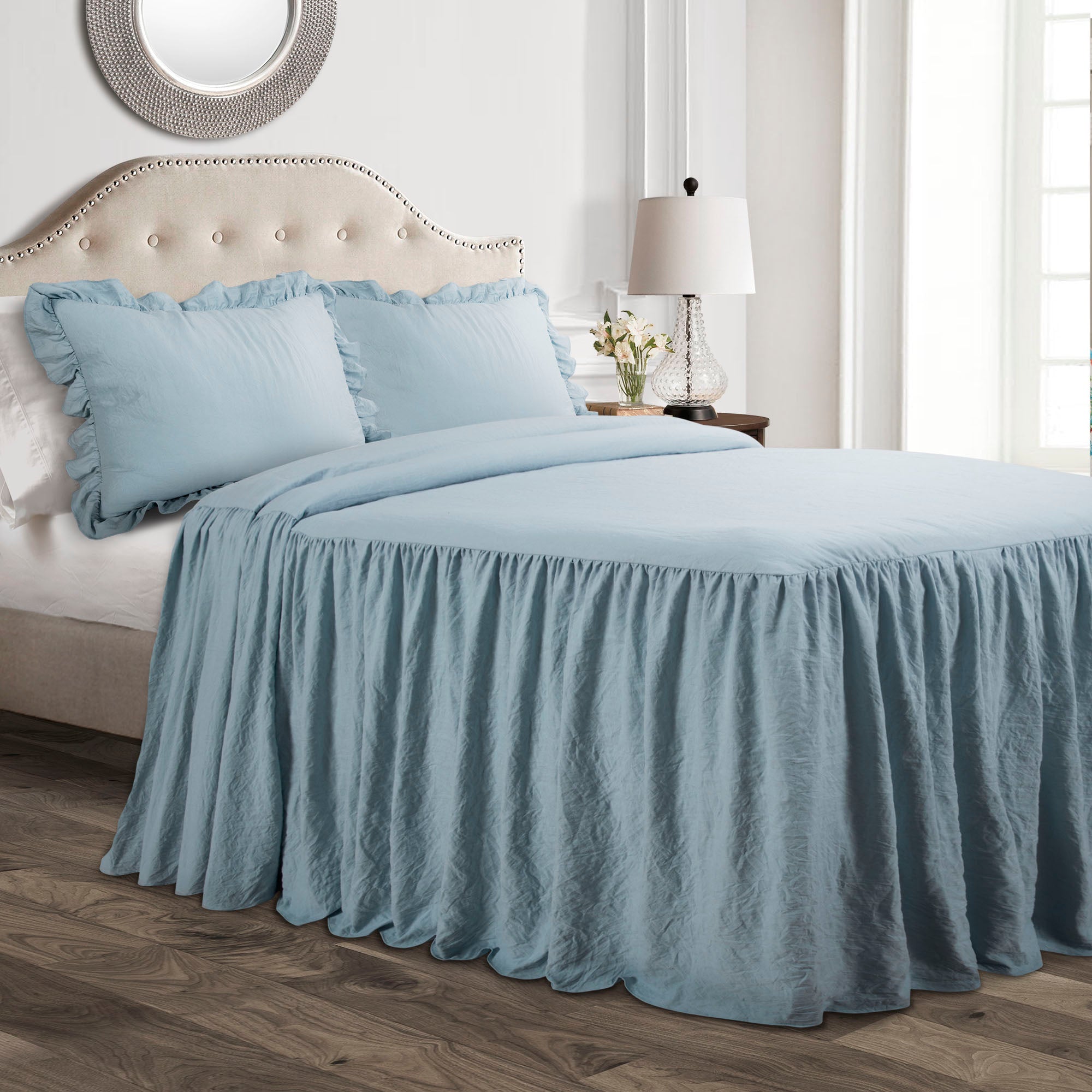 Ruffle Skirt Bedspread Set