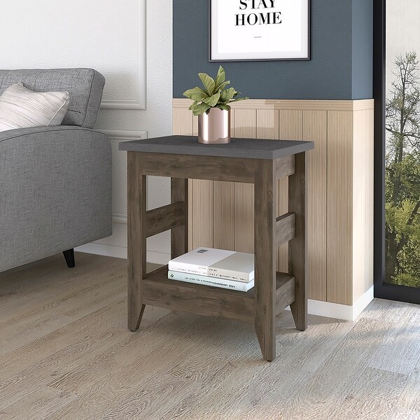 Estes Park Composite Wood Indoor Modern Side Table