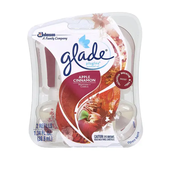 Glade PlugIns Apple Cinnamon Scented Oil Refill 2 Pack