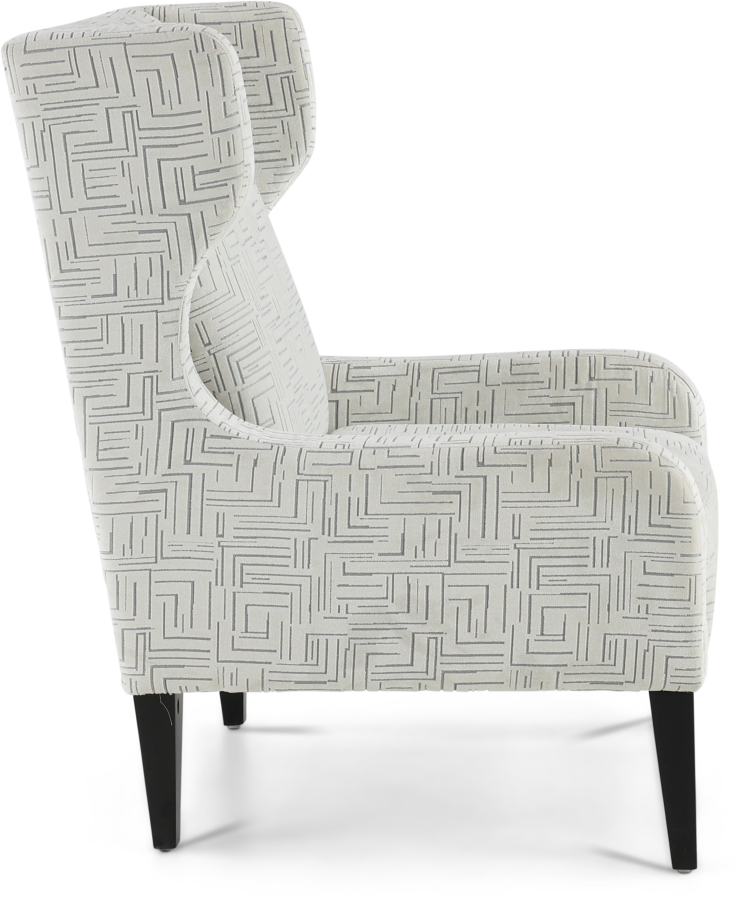 Pia Ivory White Accent Chair