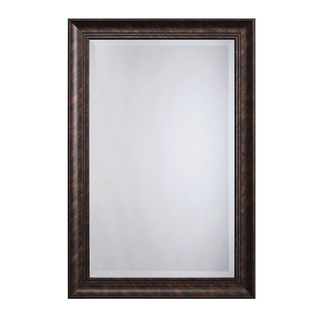 Decorative Wall Mirror With Beveled Edge Tan Yosemite Home Decor