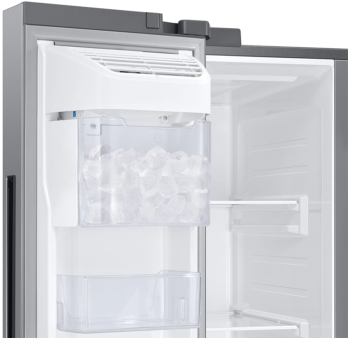  ADA 28 Cu. Ft. Fingerprint Resistant Stainless Steel Smart Side-By-Side Refrigerator With Large Capacity