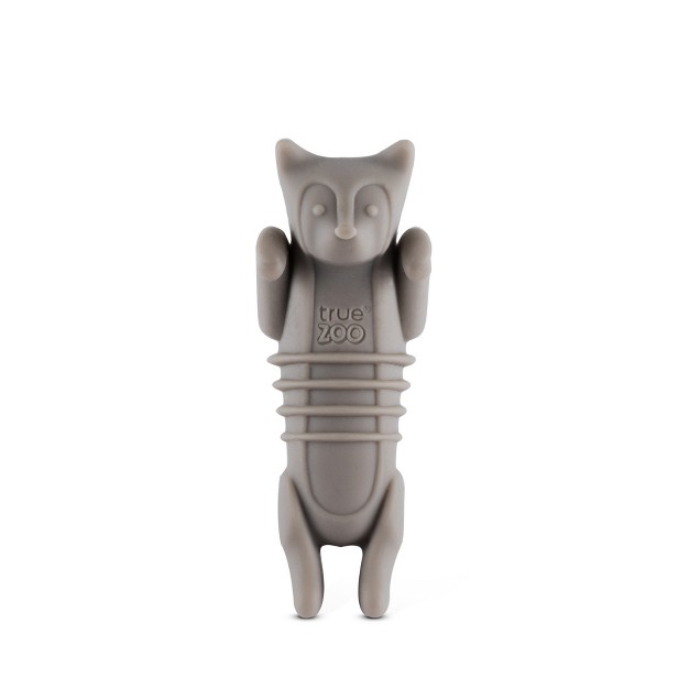 True Zoo Cat Bottle Stopper Cat Animal Cork Novelty Wine Stopper Silicone Set Of 1 Grey