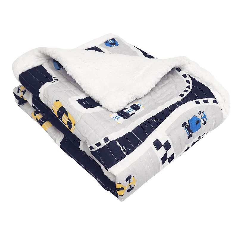 Lush Decor Car Tracks Sherpa Throw