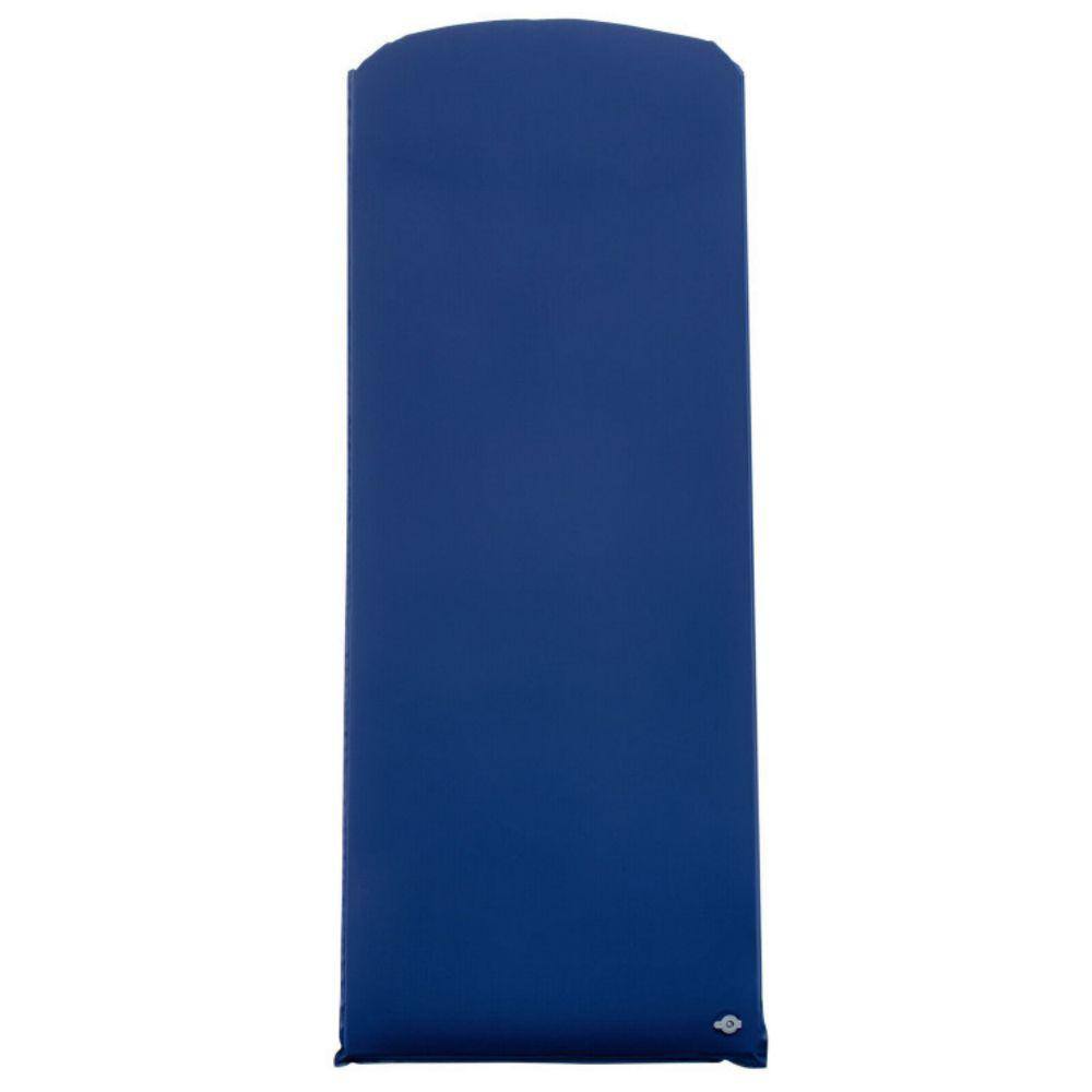 Afoxsos 75 in. L x 28 in. W Blue Outdoor Portable Sleeping Pad Lightweight Self-Inflating Sleeping Mat for Hiking Camping HDDB1770