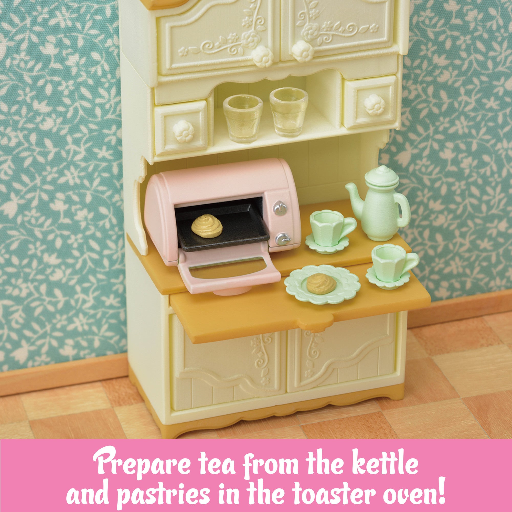 Calico Critters Dining Room Set， Dollhouse Furniture and Accessories