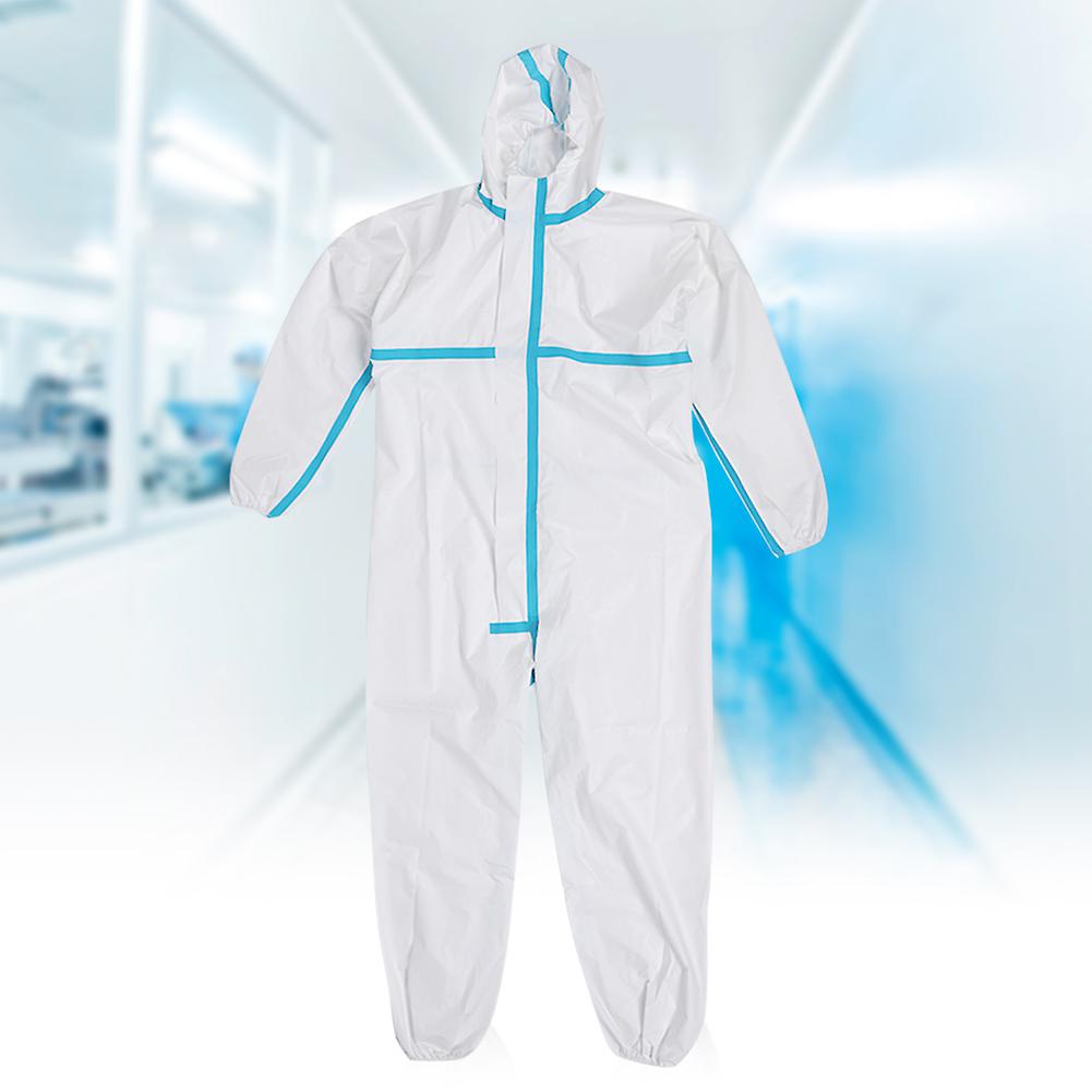 Protection Suit Outdoor Hooded Coverall Disposable Safety Clothing For Lab Workshopxl