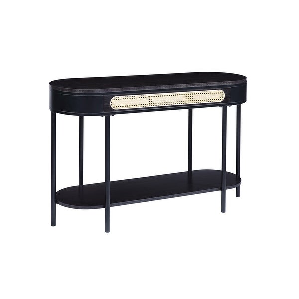 Sofa Table， Black Finish