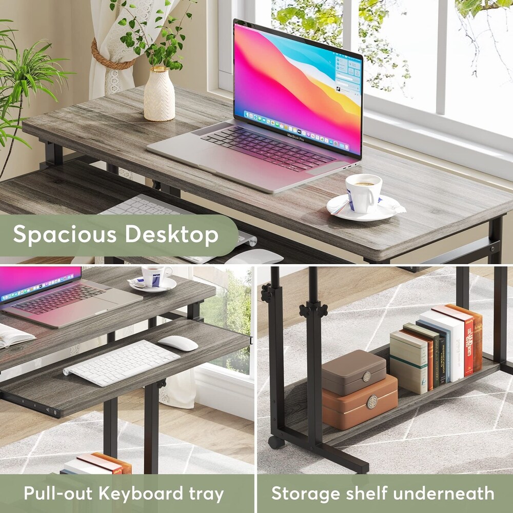 Portable Laptop Desk for Sofa and Bed  Height Adjustable Small Standing Table