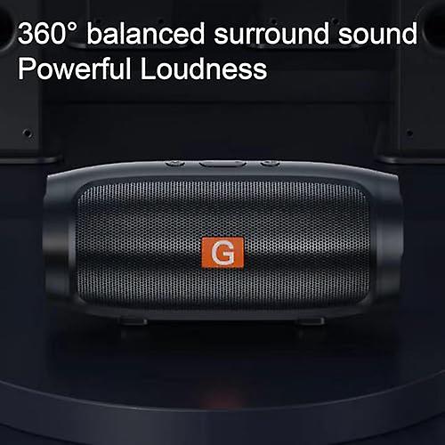 Wireless BluetoothSpeaker， 360 Degree Portable HD Sound Stereo Speaker， FM Player， USB/TF Card Suppo