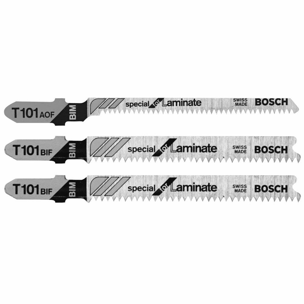 Bosch 3 pc. Hardwood/Laminate Flooring T-Shank Jig Saw Blade Set T503 from Bosch