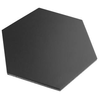 Merola Tile Apini Hex Matte Black 9 in. x 10-12 in. Porcelain Floor and Wall Tile (7.14 sq. ft.Case) FEGAPXMBK