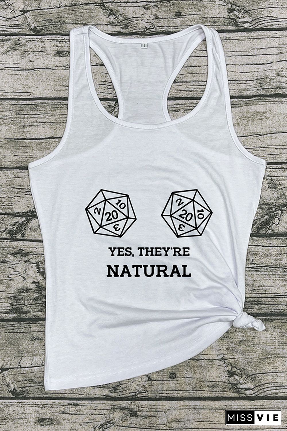 Yes, They're Natural Sleeveless Tank Top Wholesale