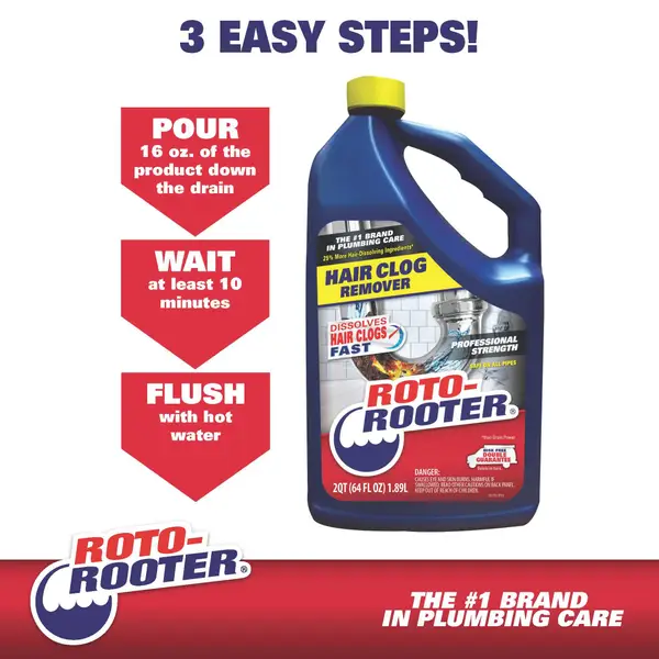 Roto-Rooter 128 oz Hair Clog Remover