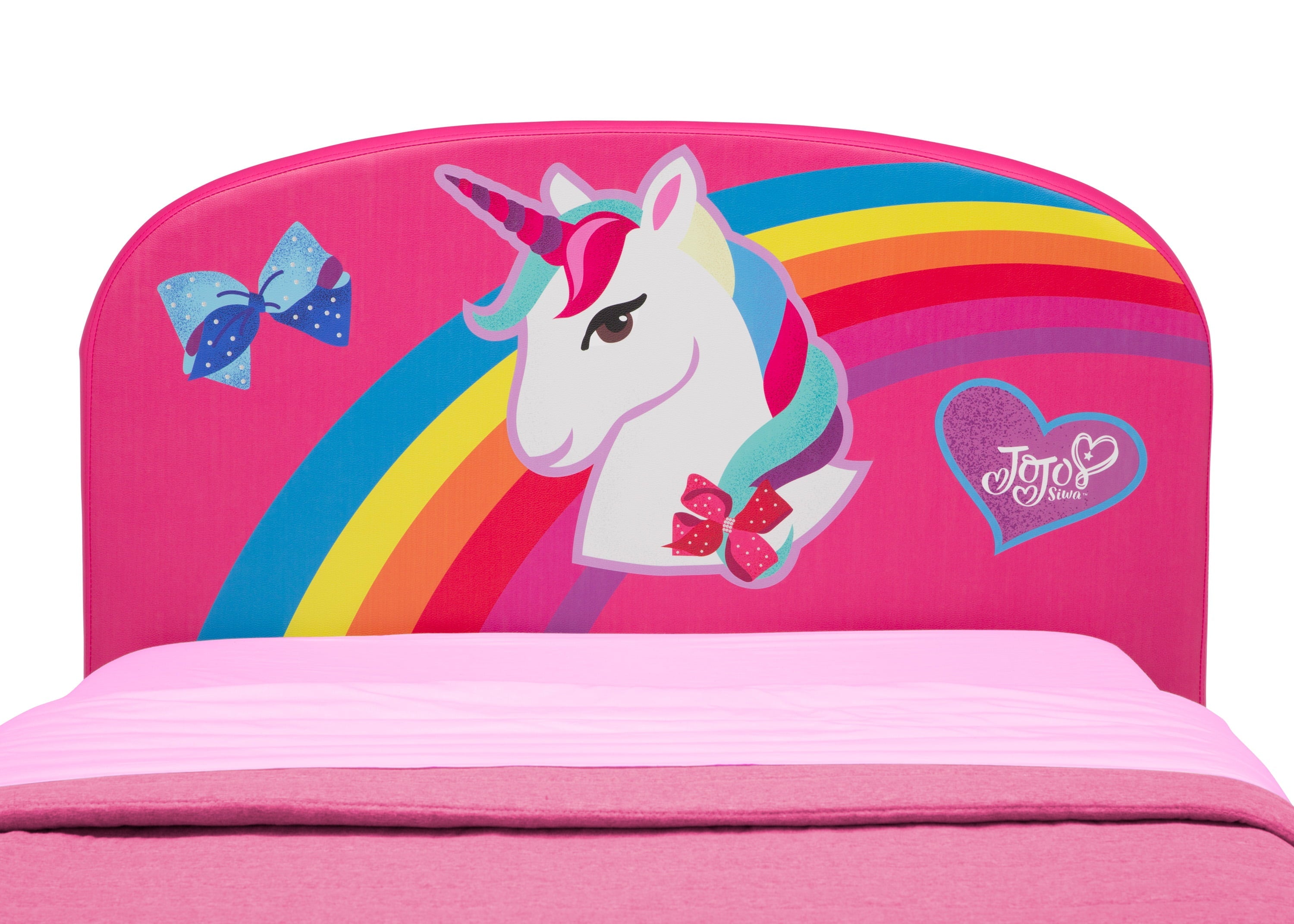 JoJo Siwa Upholstered Twin Bed by Delta Children