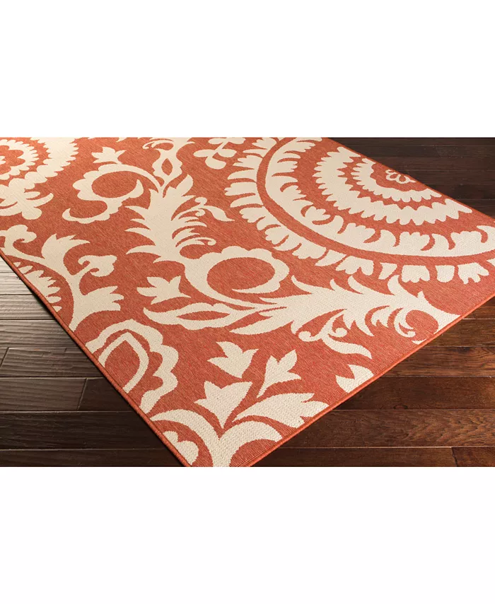 Surya Alfresco ALF-9613 Rust 8'9 x 12'9 Area Rug Indoor Outdoor