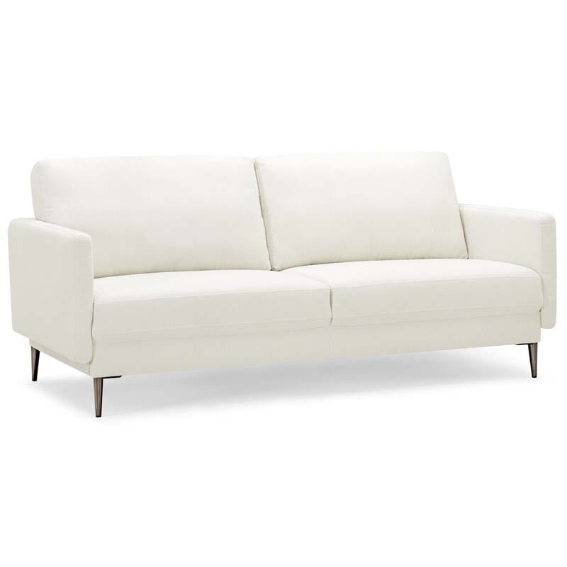 Modern Loveseat CertiPUR-US Certified 2-Seat Sofa Couch with Comfy Backrest Cushion & Solid Metal Legs