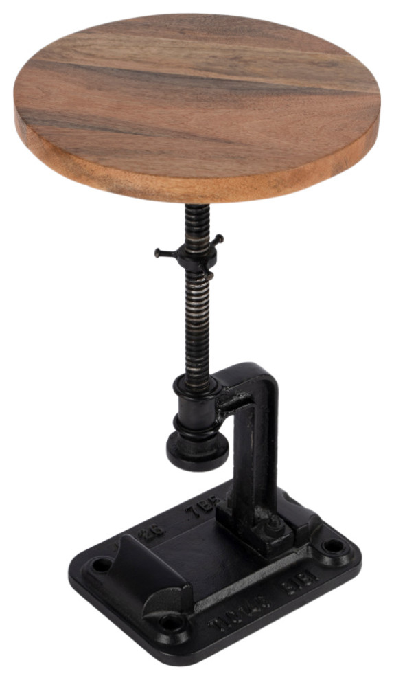 Ellis Adjustable Pedastal Side table   Industrial   Side Tables And End Tables   by Butler Specialty Company  Houzz