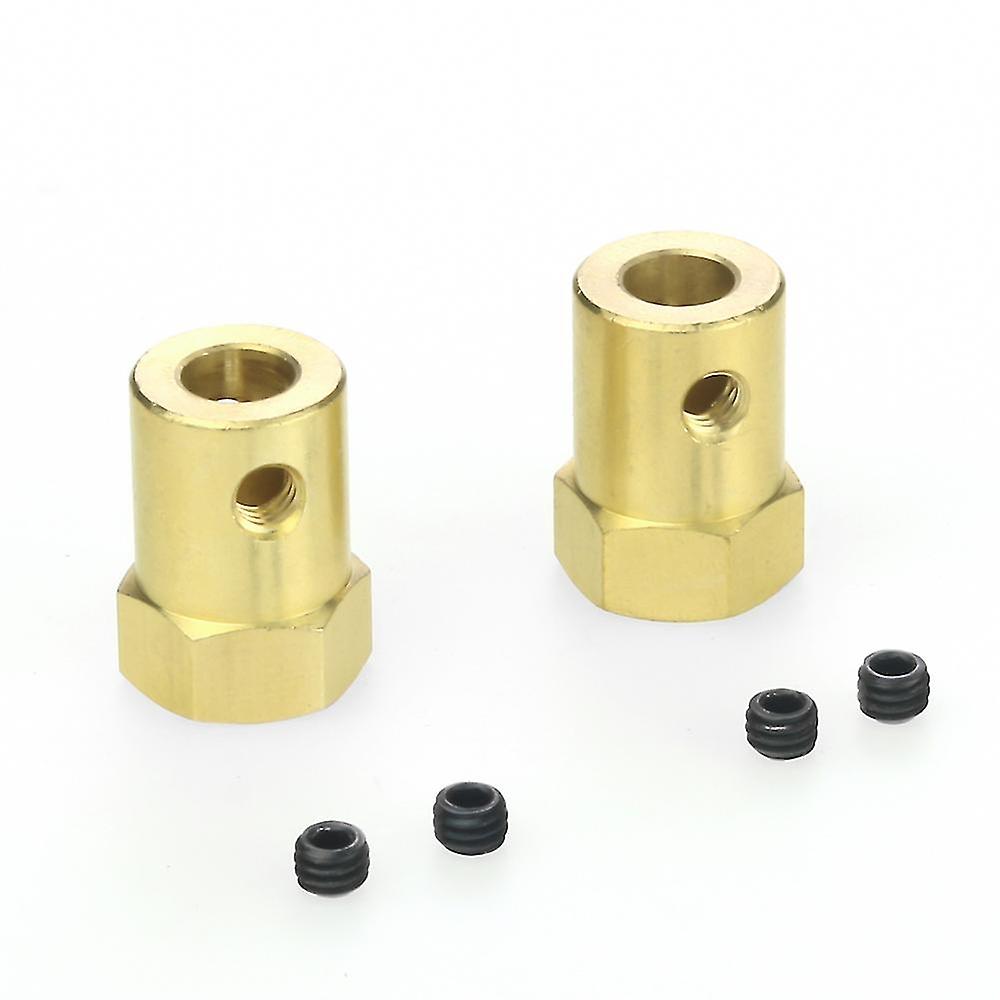 4pcs 5mm To 12mm Brass Combiner Wheel Hub Hex Adapter For B14 B16 C14 C24 Mn D90 D91 Mn99s Rc Car U